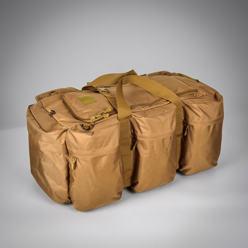 Torba podróżna 72 cm z systemem MOLLE do rozbudowy, wodoodporna, na outdoor i efektywną organizację.