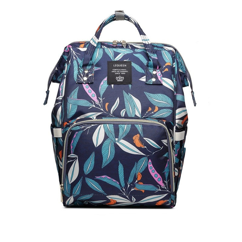 Elegancki plecak na pieluchy unisex, praktyczny organizer dla rodziców, torba podróżna na akcesoria dziecka.