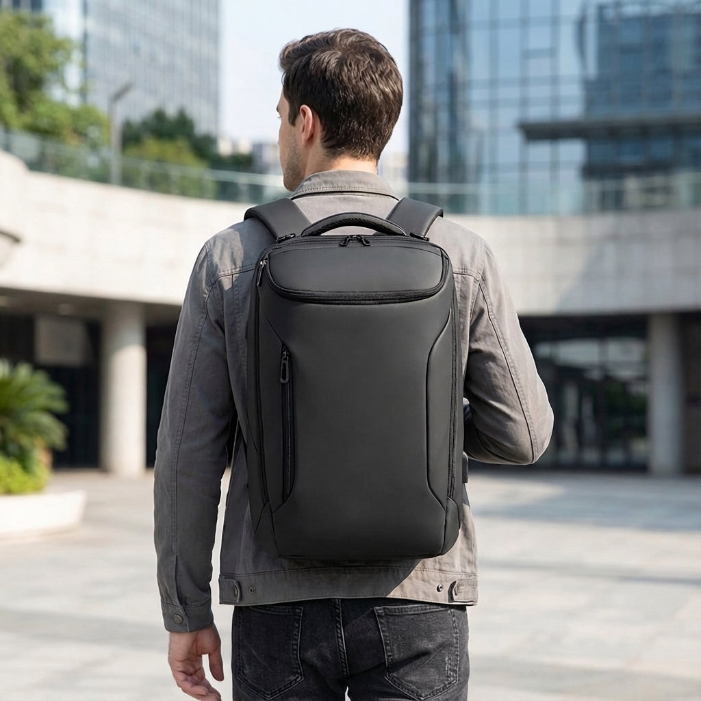 Duży wodoodporny plecak biznesowy CarrySure na laptopa 17 cali, idealny do pracy i podróży, uniseks.