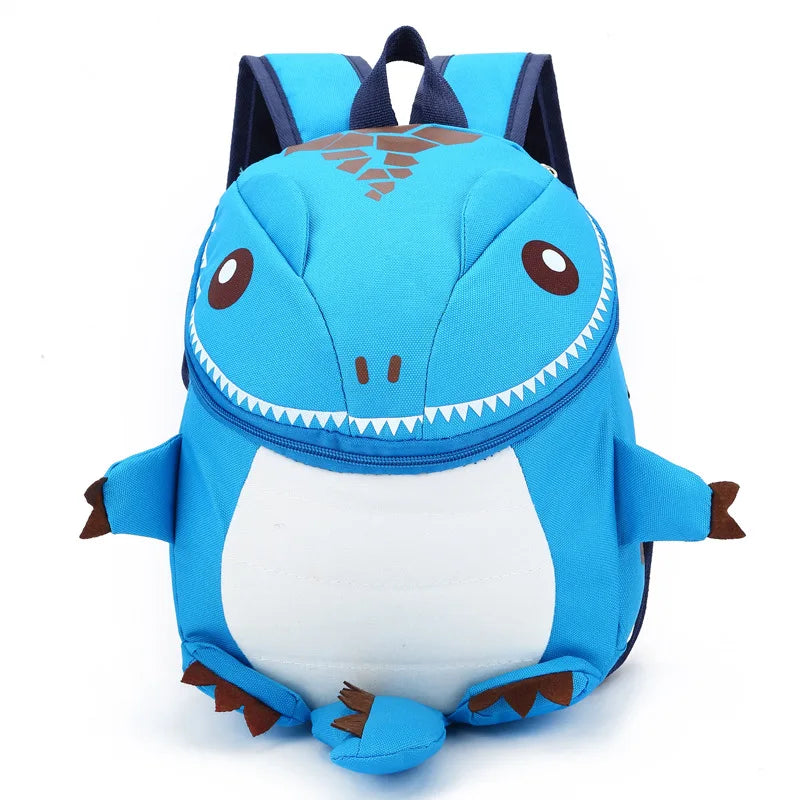 Kolorowy plecak 3D dinozaur dla dziewczynki. Wygodny plecak szkolny z regulowanymi szelkami.