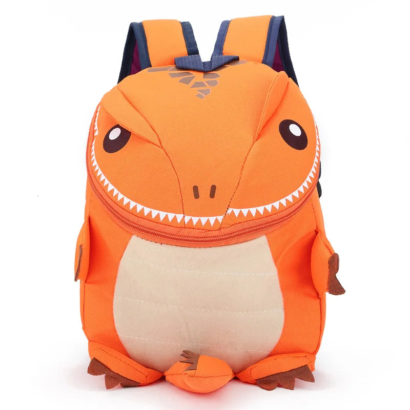 Praktyczny plecak 3D dinozaur dla malucha. Plecak szkolny i przedszkolny z motywem zwierzęcym.