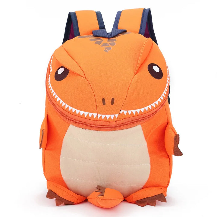 Praktyczny plecak 3D dinozaur dla malucha. Plecak szkolny i przedszkolny z motywem zwierzęcym.