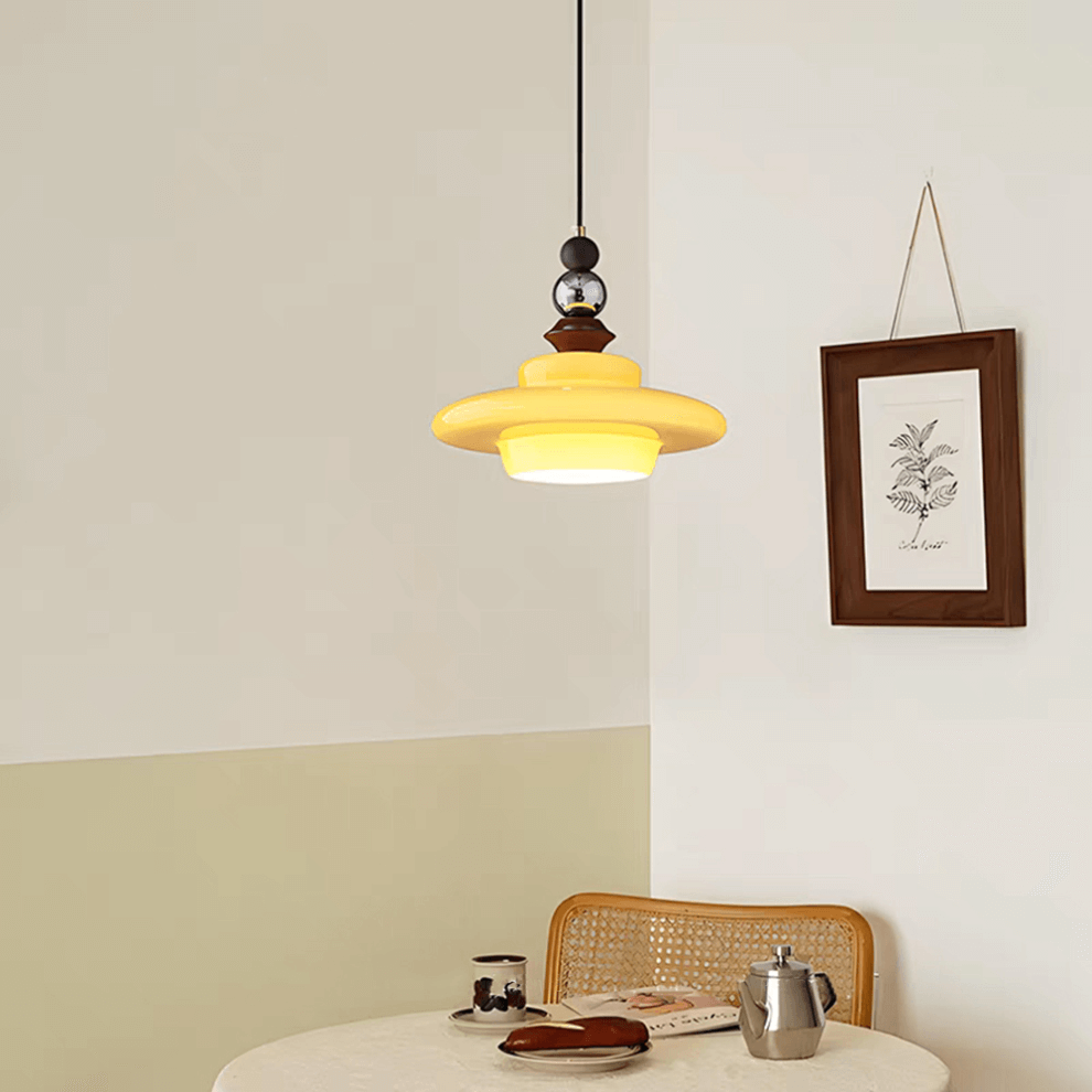 Wisząca Lampa Jadalniana w Stylu Średniowiecznym Beżowa