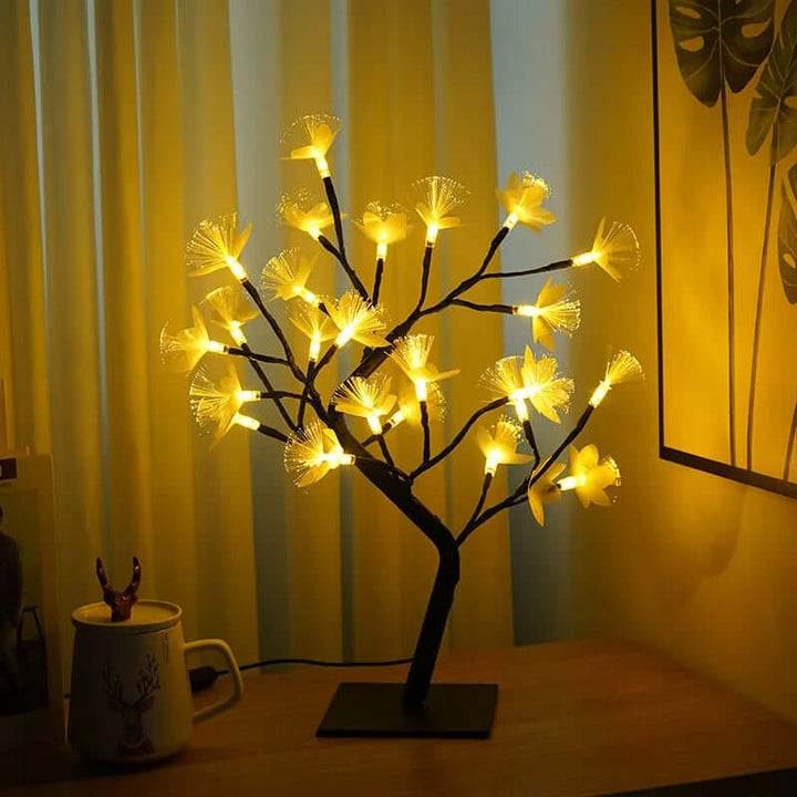 Dekoracyjna Lampa Drzewko Kwiatowe - Delikatne, Bajkowe Światło