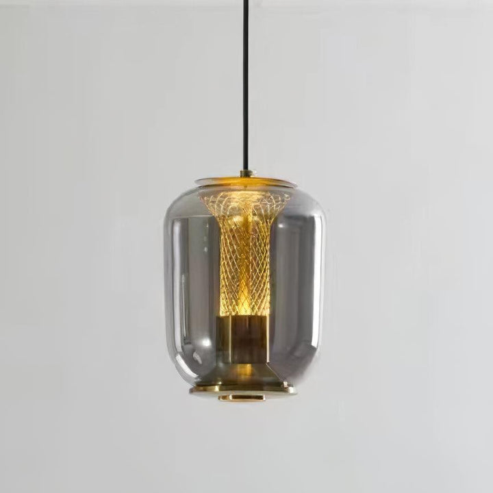 Szklana lampa wisząca