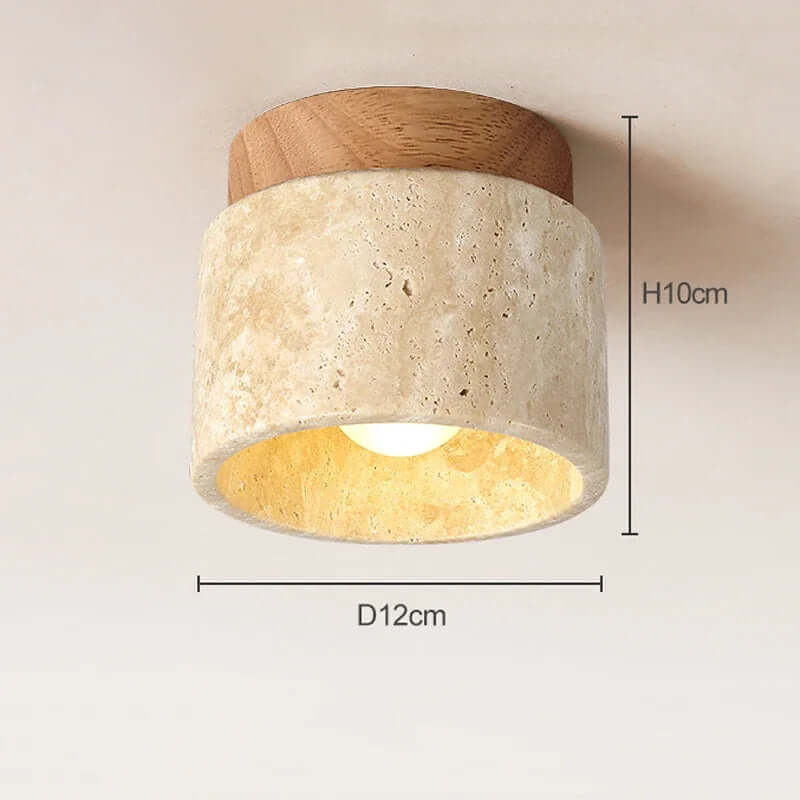 Kremowa lampa sufitowa w japońskim stylu