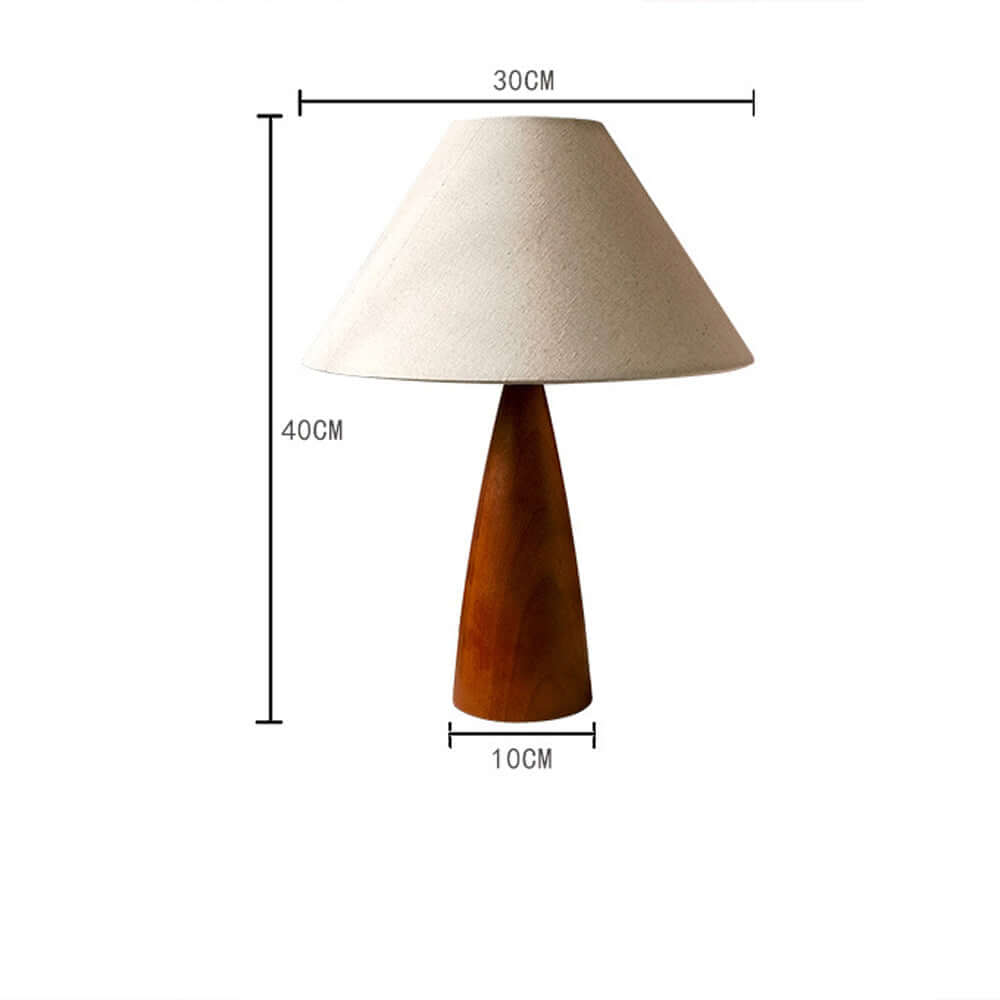 Klasyczna Lampa Stołowa z Litego Drewna z XVIII Wieku
