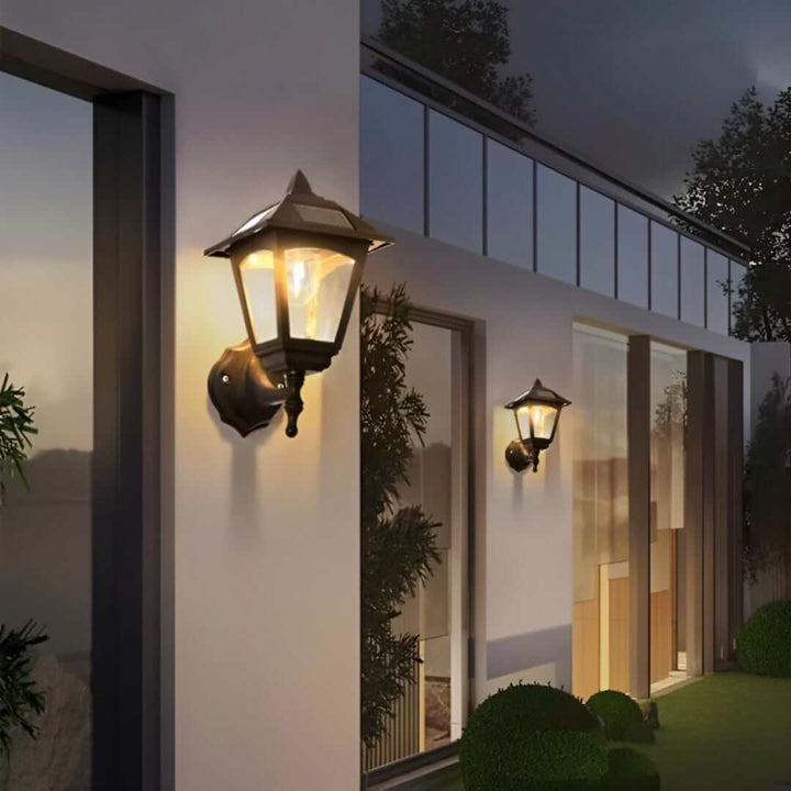 Nowoczesna Lampa Ścienna Solarna Zewnętrzna - Oświetlenie LED