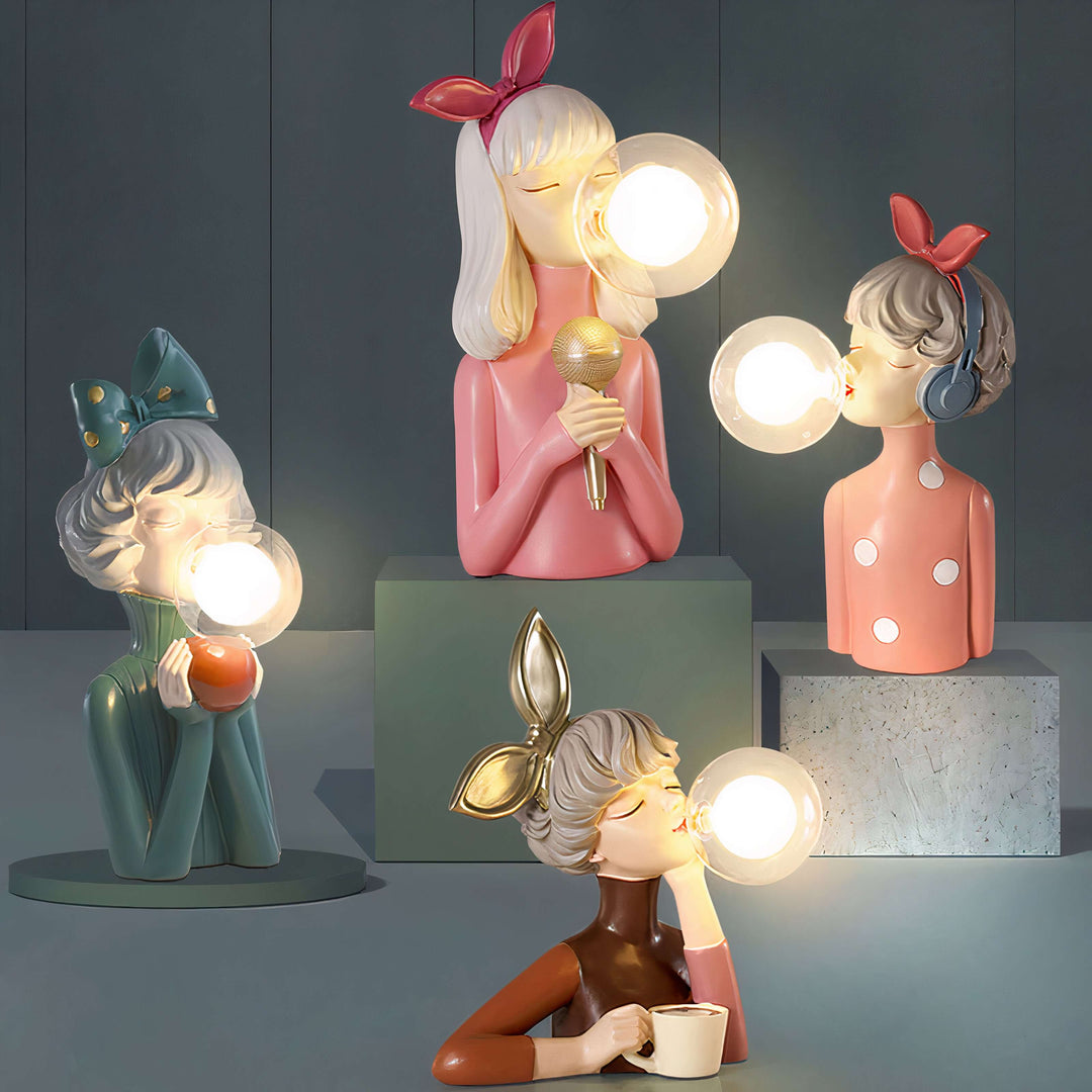 Ręcznie Robiona Lampa Stołowa Sisters | Designerskie Oświetlenie