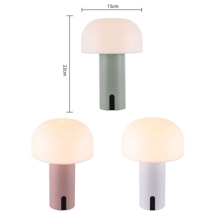 Europejska designerska lampa stołowa w kształcie grzyba