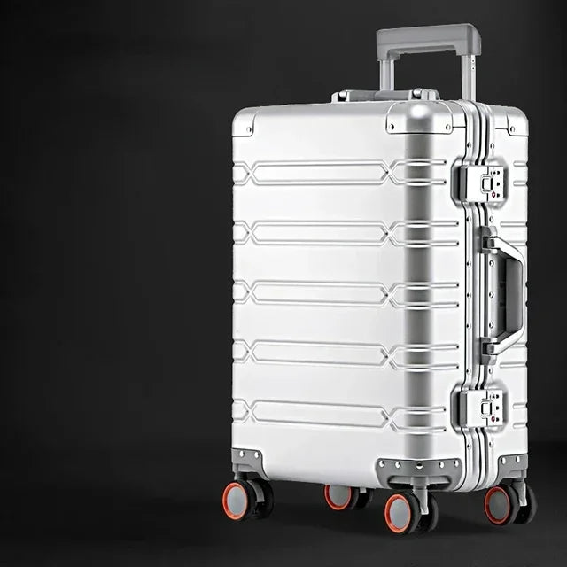 Solidna walizka podróżna Vienna Voyager z wzmocnionymi narożnikami, zwiększająca trwałość bagażu.