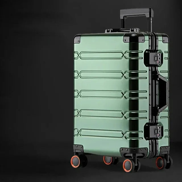 Walizka aluminiowo-magnezowa Vienna Voyager z ergonomiczną, teleskopową rączką dla maksymalnego komfortu.