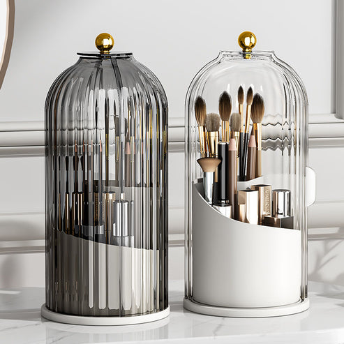 Organizer na pędzle do makijażu BrushLuxe. Stylowe i funkcjonalne przechowywanie akcesoriów kosmetycznych.