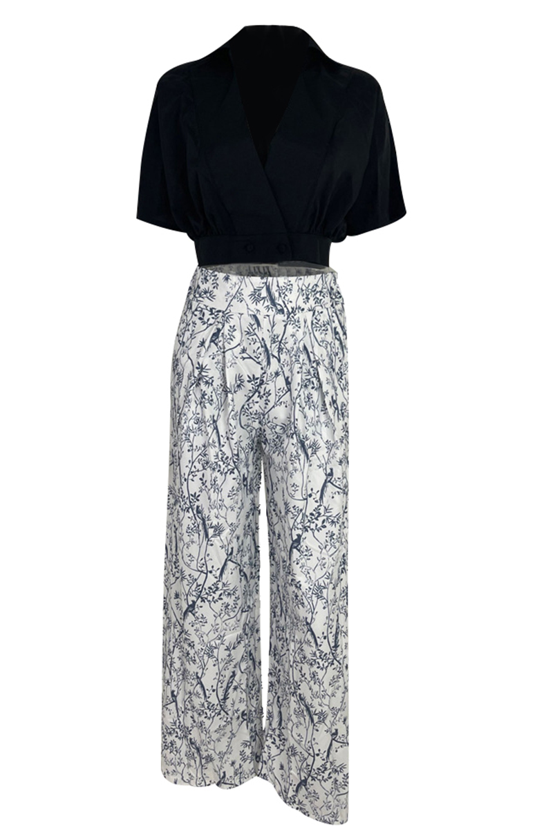 Damski elegancki zestaw dwuczęściowy z luksusowej satyny, crop top z długim rękawem, spodnie palazzo, elegancki i nowoczesny styl.