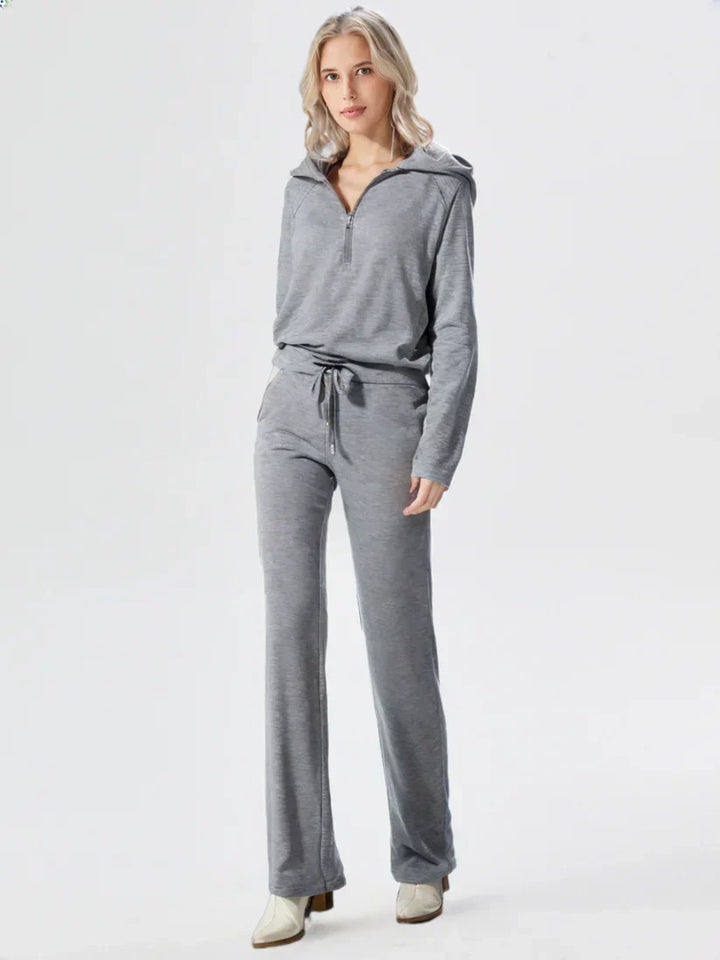 Damski zestaw loungewear Ellie - komfortowy, luźny krój, modne kolory, idealny do domu i na co dzień.