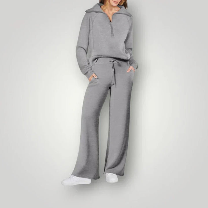 Damski zestaw loungewear Ellie - komfortowy, luźny krój, modne kolory, idealny do domu i na co dzień.