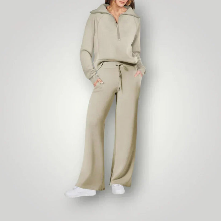Damski zestaw loungewear Ellie - komfortowy, luźny krój, modne kolory, idealny do domu i na co dzień.