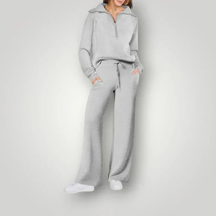 Damski zestaw loungewear Ellie - komfortowy, luźny krój, modne kolory, idealny do domu i na co dzień.