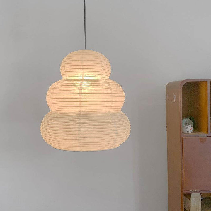 Wisząca Lampa z Papieru Ryżowego