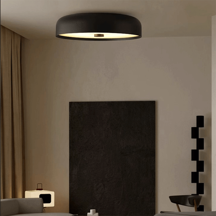 Minimalistyczna Retropłaska Lampa Sufitowa LED do Wnętrz