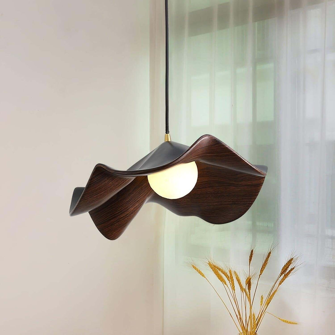 Lampa wisząca lotus, szczegóły wykończenia