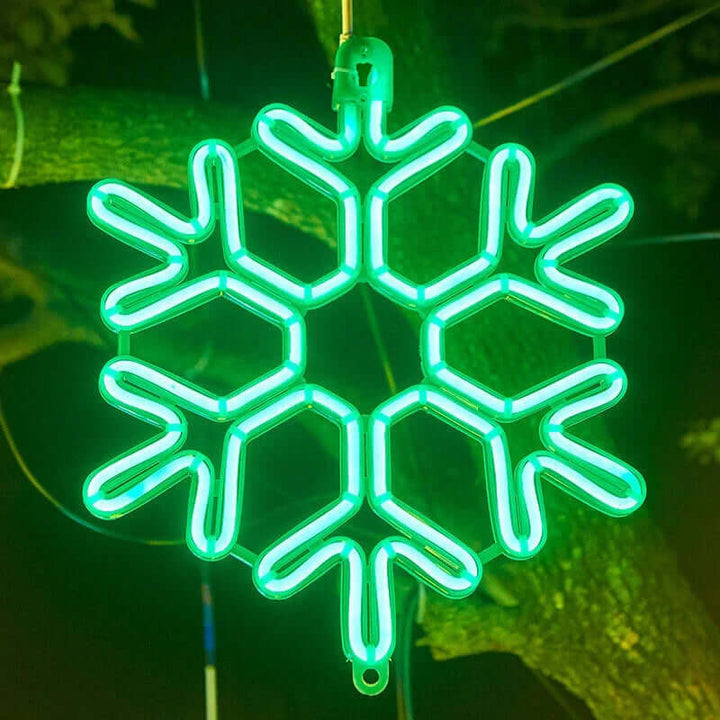 Zewnętrzna lampa LED Płatek Śniegu - Świąteczna Dekoracja Wodoodporna