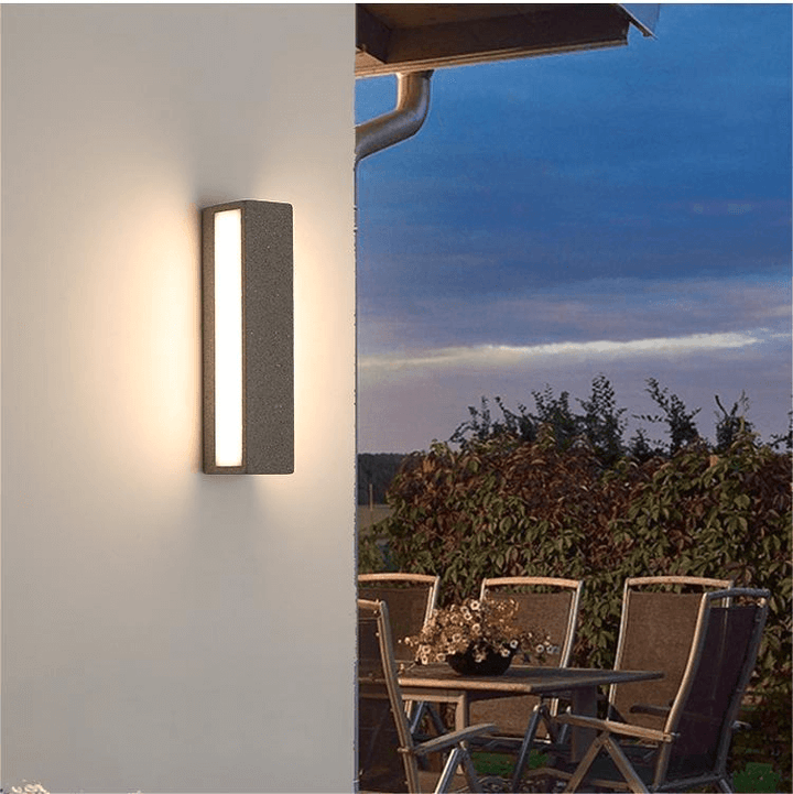 Nowoczesna Lampa Ścienna Zewnętrzna LED - Oświetlenie Tarasu, Ogrodu
