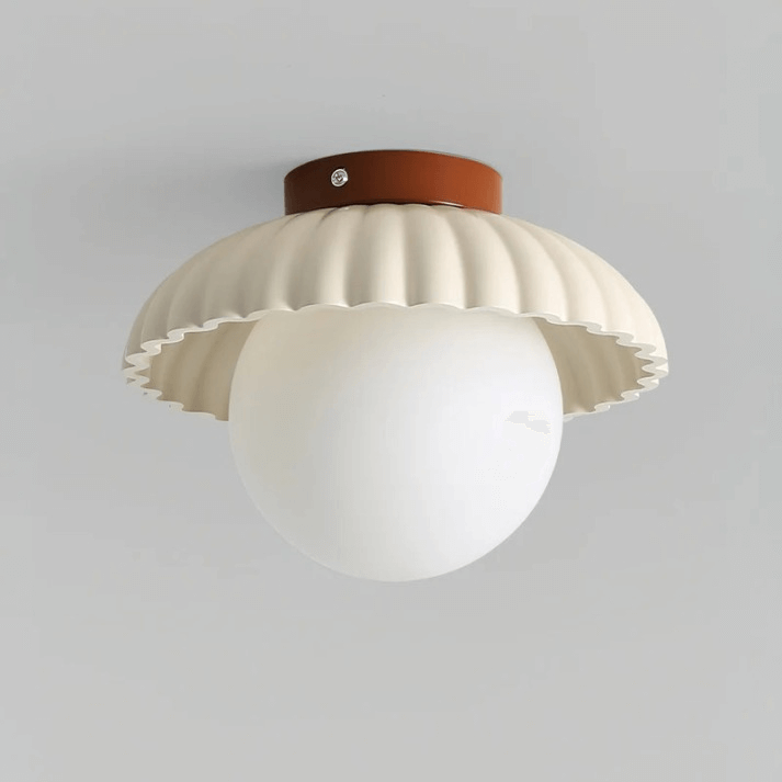 Żelazna i Szklana Lampa Sufitowa