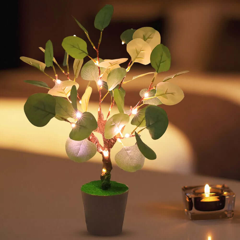 Lampka nocna LED z gałązką świąteczną