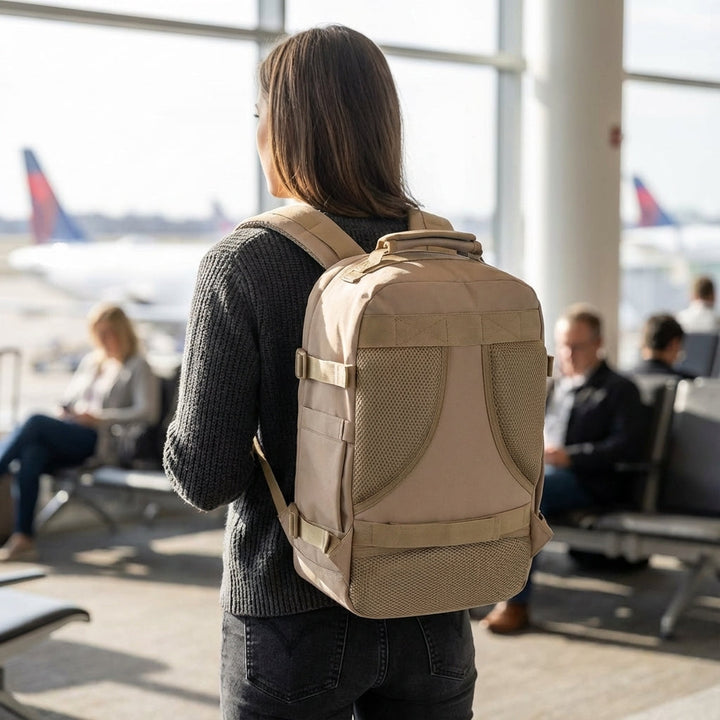 Główny widok plecaka NomadLite 30L, idealny jako bagaż kabinowy na weekendową podróż.