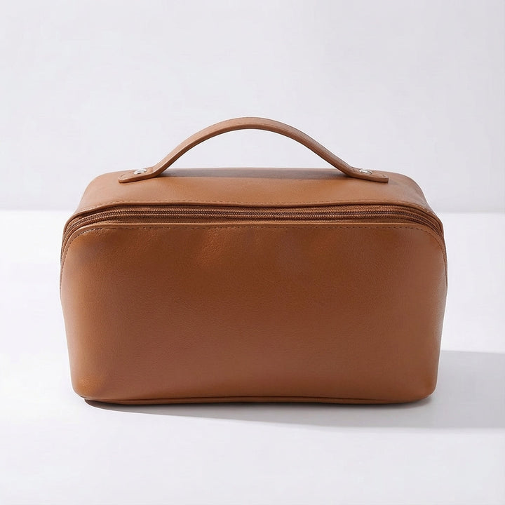 Funkcjonalna kosmetyczka podróżna Glambox, wielokomorowy organizer do makijażu i akcesoriów.