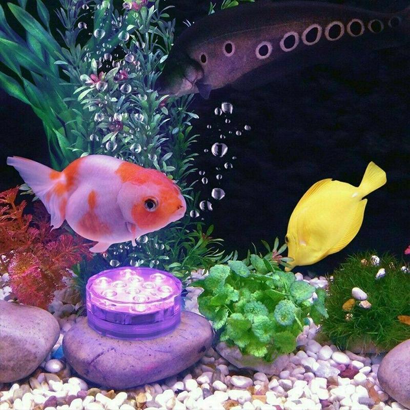 Wodoodporna podwodna lampa LED ze zdalnym sterowaniem, 16 kolorów, różne tryby oświetlenia do basenu lub stawu.