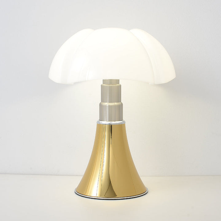 Retro lampa LED ClassicGlow, elegancki i jasny design, z abażurem z akrylu i aluminium, energooszczędna.