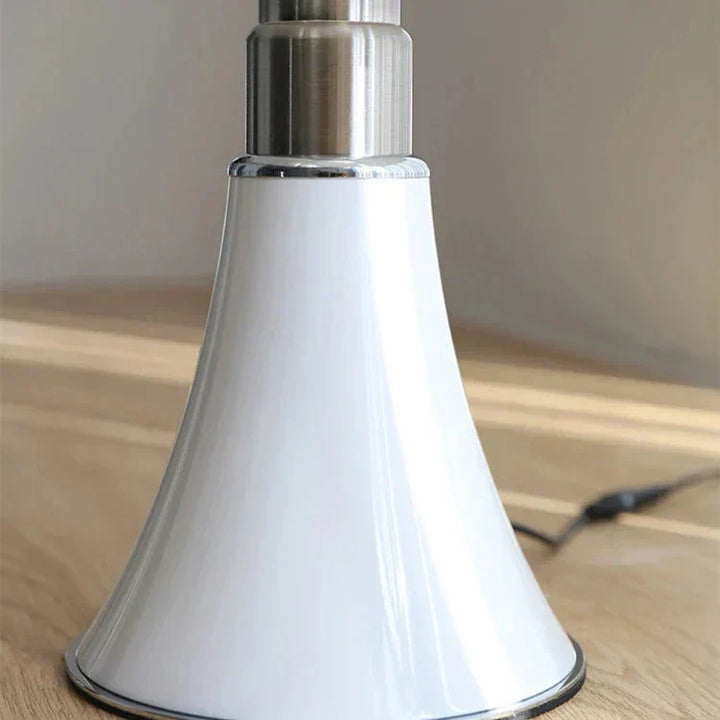 Retro lampa LED ClassicGlow, elegancki i jasny design, z abażurem z akrylu i aluminium, energooszczędna.