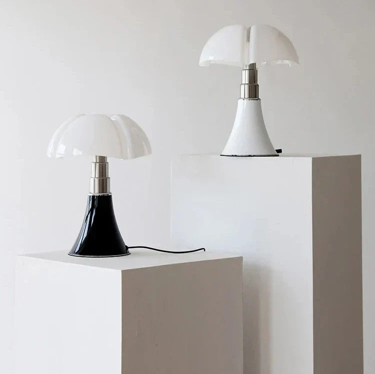 Retro lampa LED ClassicGlow, elegancki i jasny design, z abażurem z akrylu i aluminium, energooszczędna.