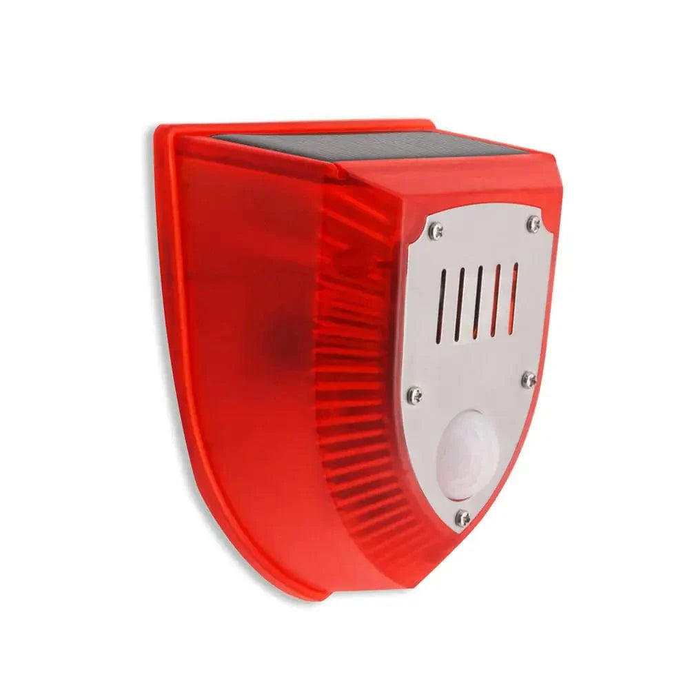 Zewnętrzna lampa solarna LED z czujnikiem ruchu, odstraszająca zwierzęta, solidna konstrukcja IP65, ochrona ogrodu.