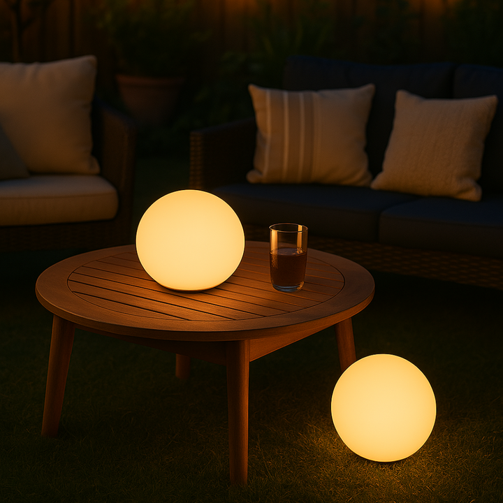 Nowoczesna, elegancka, bezprzewodowa, wielokolorowa lampa kulista LED, idealna do adaptacyjnego oświetlenia każdego pomieszczenia.