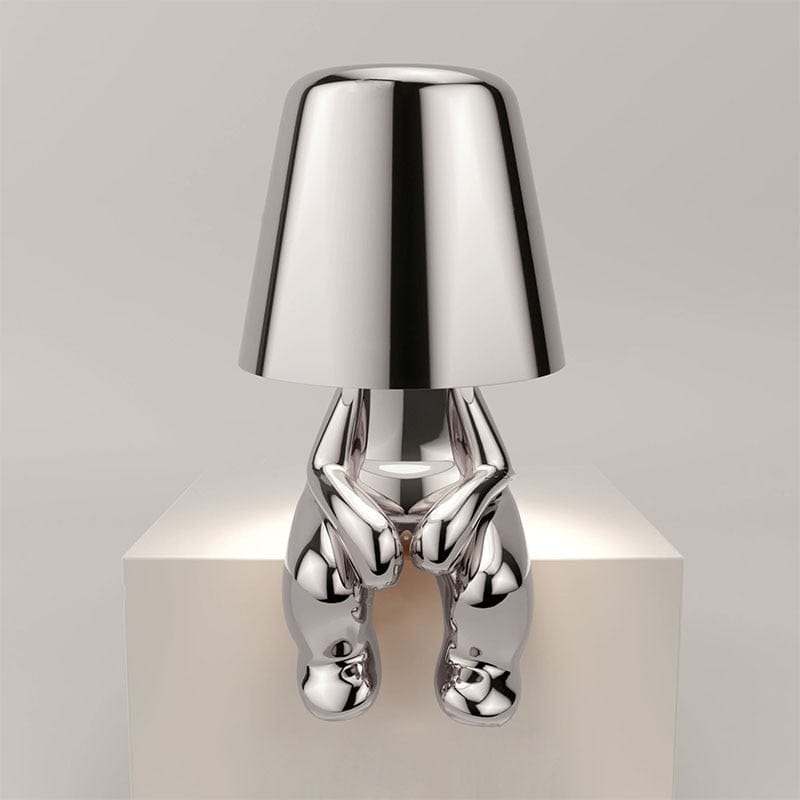 Lampe tactile élégante Mr. Gold, or brillant, réglage tactile, style moderne, ambiance chic.