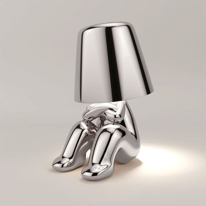 Lampe tactile élégante Mr. Gold, or brillant, réglage tactile, style moderne, ambiance chic.