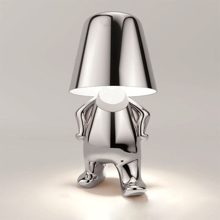 Elegancka lampa dotykowa Mr. Gold, złota, z regulacją dotykową, nowoczesny styl, szykowna atmosfera.