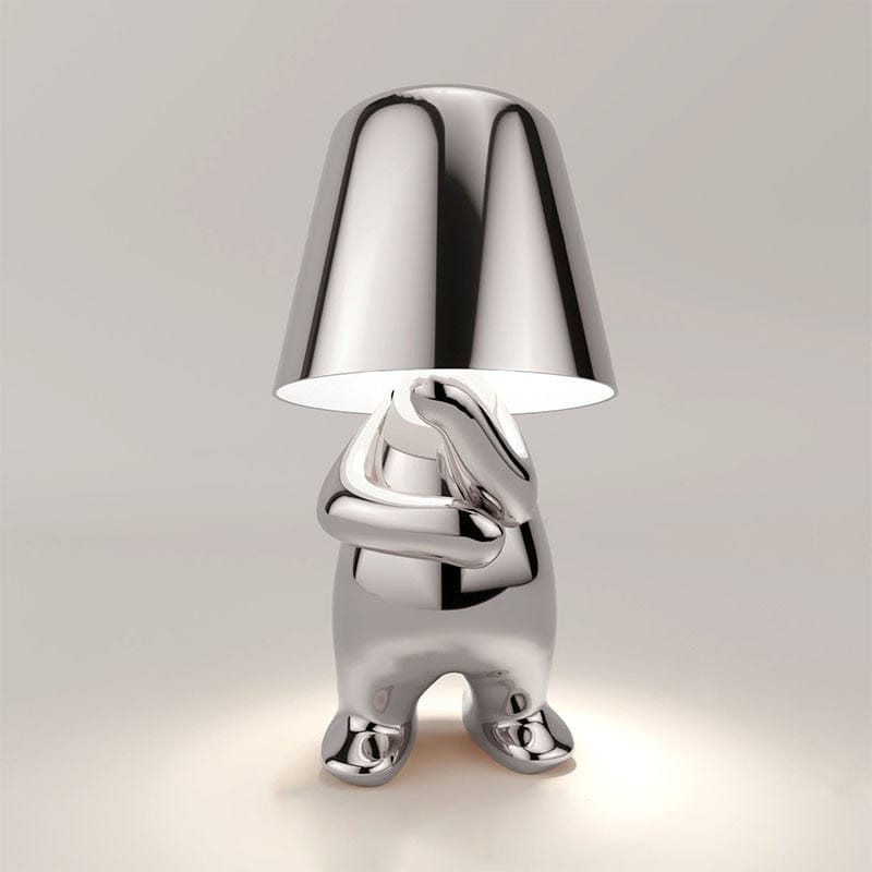 Elegancka lampa dotykowa Mr. Gold, złota, z regulacją dotykową, nowoczesny styl, szykowna atmosfera.