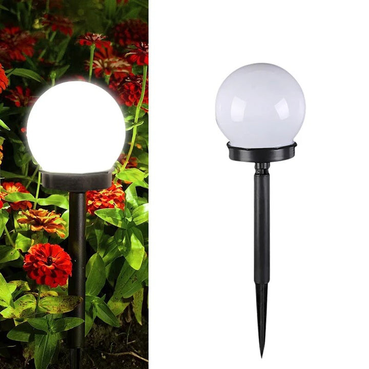 Solarne lampy ogrodowe LED, wodoodporne i ekologiczne, o nowoczesnym dyskowym designie do trwałego oświetlenia zewnętrznego.