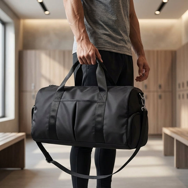 Lekka, wodoodporna torba podróżna DryVoyager na weekend, z przegrodą na buty. Idealna jako bagaż podręczny.