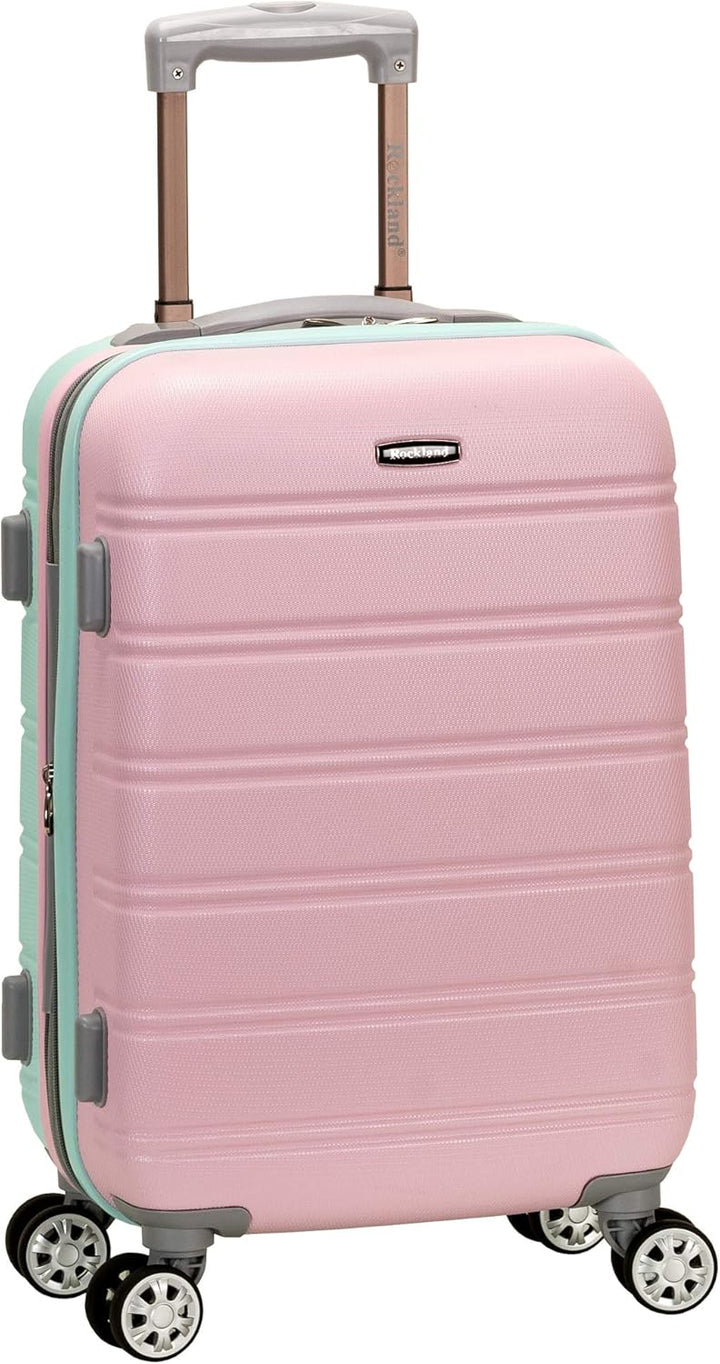 Lekki bagaż podręczny Cotton Candy z podwójnymi kółkami obrotowymi, idealny na krótkie podróże.