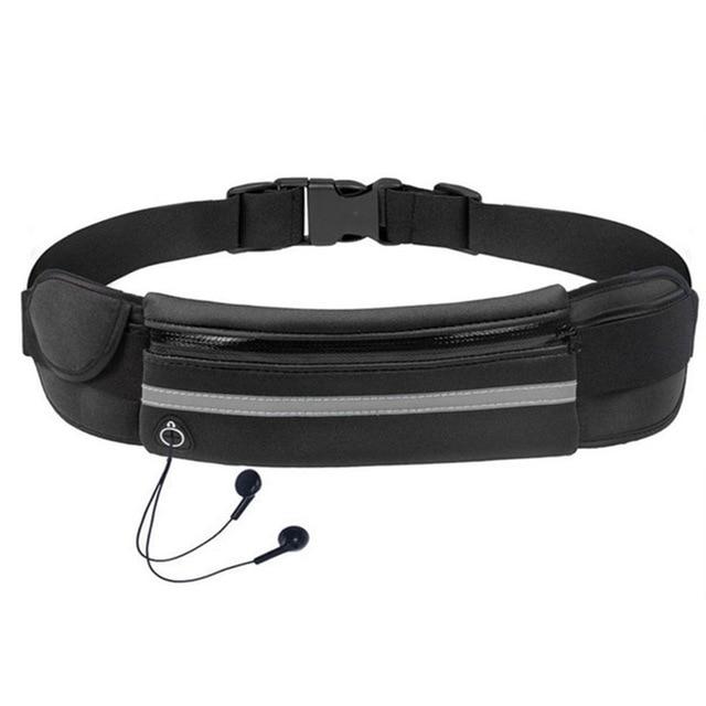 Pas do biegania lekki, wodoodporny. Bezpieczne etui na telefon i klucze podczas treningu.