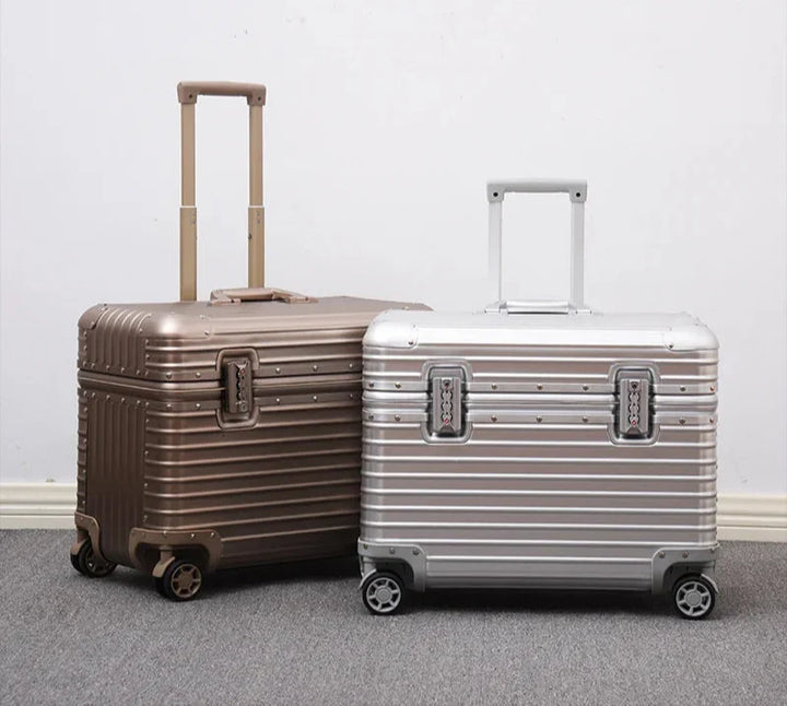 Stylowa walizka premium Monaco. Luksusowy design, twarda powłoka z aluminium-magnezu na każdą podróż.