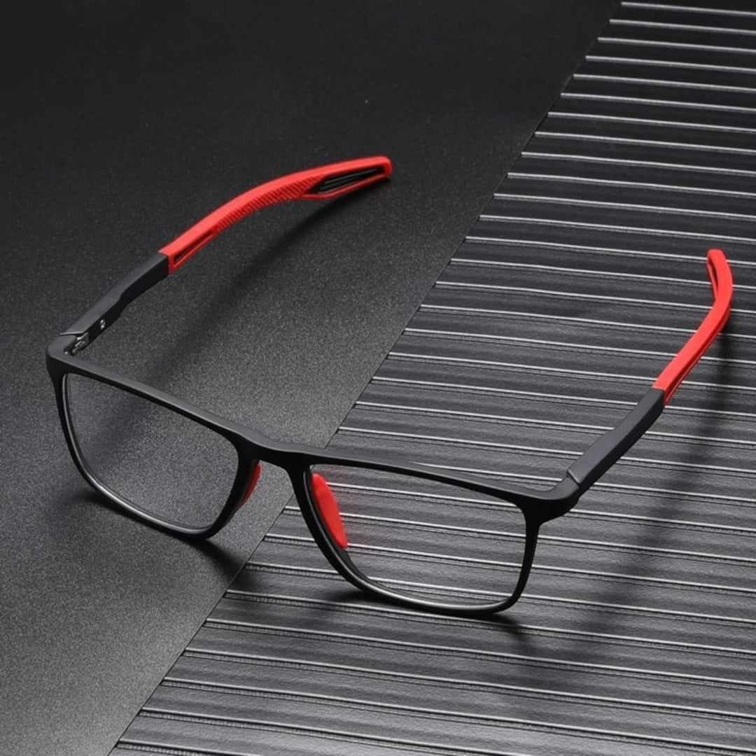 Ultralekkie okulary wieloogniskowe unisex, nowoczesny design, precyzyjne soczewki, do widzenia z bliska i daleka, niebieskie.