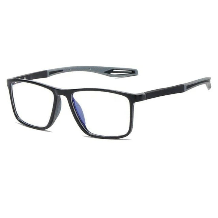Ultralekkie okulary wieloogniskowe unisex, nowoczesny design, precyzyjne soczewki, do widzenia z bliska i daleka, niebieskie.