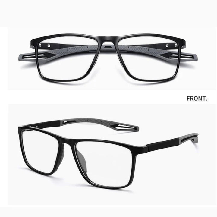 Ultralekkie okulary wieloogniskowe unisex, nowoczesny design, precyzyjne soczewki, do widzenia z bliska i daleka, niebieskie.