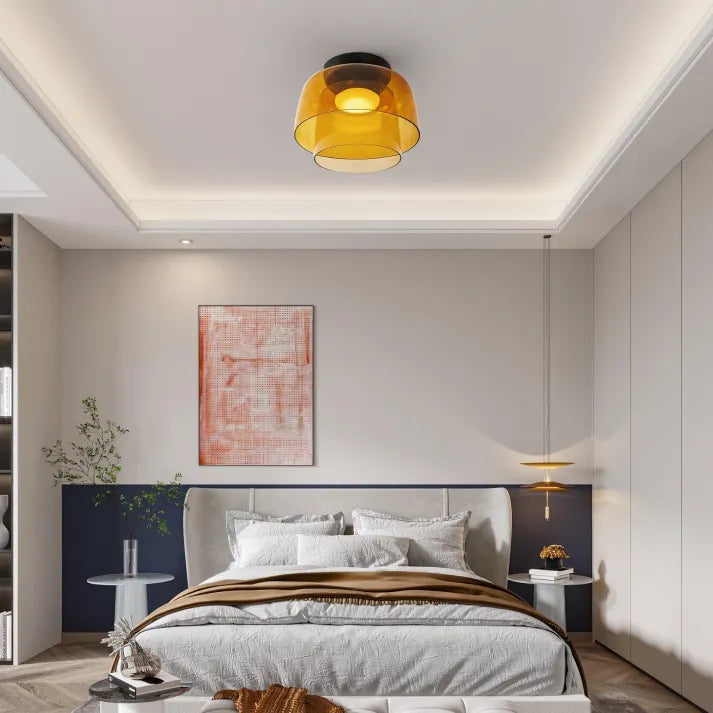 Nowoczesna lampa sufitowa do salonu, uniwersalny design pasujący do wielu aranżacji